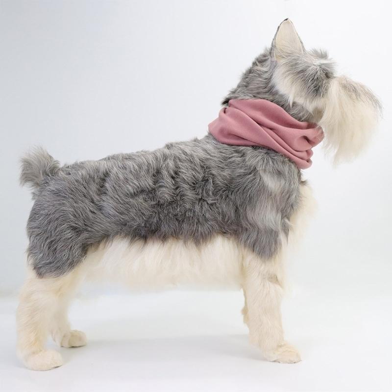 Dog Ears Cover Neck Warmer Hearing Protections for Pets Ear Wraps for Grooming Bathing Blowing Drying