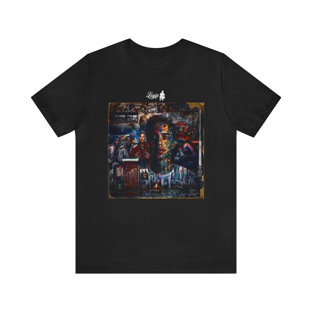 2025 Summer Logic- Album Collage Streetwear Style Men's and Women's Pure Cotton Printed Large-sized Breathable T-shirts