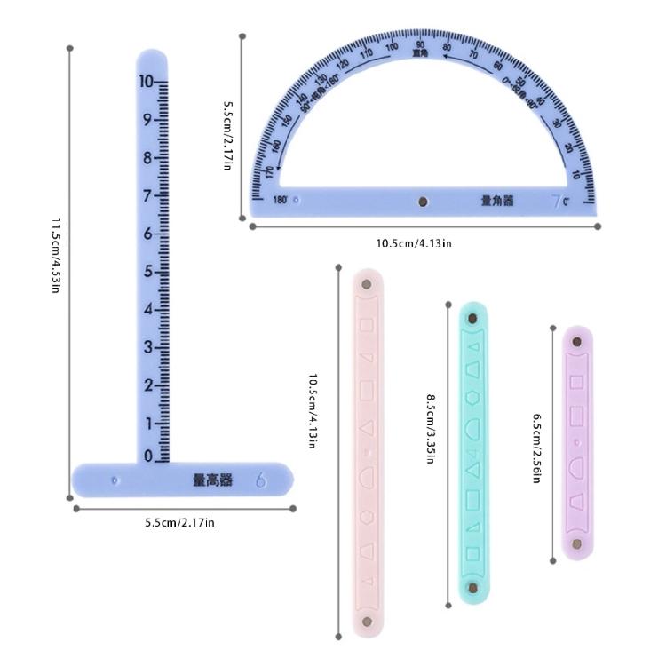 Hands On Plastic Magnetic Geometry Demonstrator Math Teaching Aid for Student Teacher Classroom Teaching Demonstration