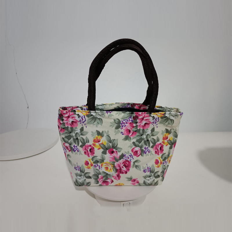 Vintage Printed Tote Bag for Women Fashion Large Capacity Shopping Shoulder Handbag