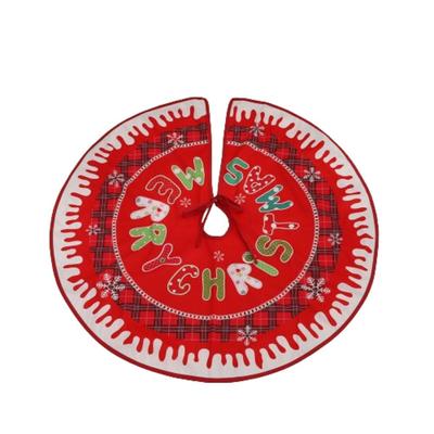 Multipurpose Creative Christmas Tree Skirt 90cm Round Christmas Base Cover Polyester Reusable Xmas Tree Skirt Tree Base Supplies