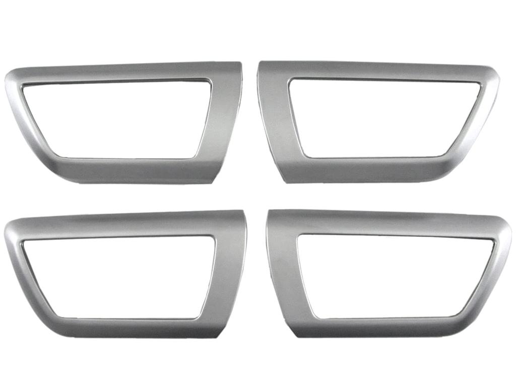 BRIGHTZ Inner Door Handle Satin for Toyota Corolla Fielder NZE NKE 160 Corolla Fielder Covers, Plated, 4-Piece, Silver, (161, 162, 164, 165)
