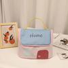 Kawaii Handheld Cosmetic Case House-shaped Toiletry Storage Bag Cute Cabin Makeup Bag  Ladies