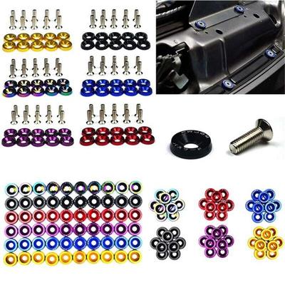 10 stuks M6 auto aangepaste zeskantbevestigingen spatbordring bumper motor concave schroeven auto-styling