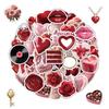 50 Valentine's Day Waterproof Graffiti Stickers for Mobile Phones