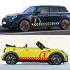 Car Sticker NO.1 Racing Sport Decor Decal For MINI John Cooper S JCW F55 F56 F57 R55 R56 R60 F60 Clubman Tuning Accessories