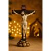 Kruzifix Jesus Christus Statue | Spirituelles Weihnachtsidol für Zuhause, Kirche, Schreibtisch, Armaturenbrett im Auto, Gott Statue, Andachtsstück