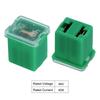 uxcell Car Cartridge Fuse 48V 40A Female Terminal J Case Box Low Profile Car Truck Green Pack of 5
