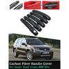 For Suzuki Grand Vitara Grand Nomade Escudo Chrome Carbon Fiber Car Exterior Accessories Door Handle Cover Stickers 2006~2014