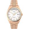 TIMEX Legacy Day Date Watch, White Dial, Stainless Steel, Mineral Glass, Quartz Movement, Women's Gold Watch, TW2W32200