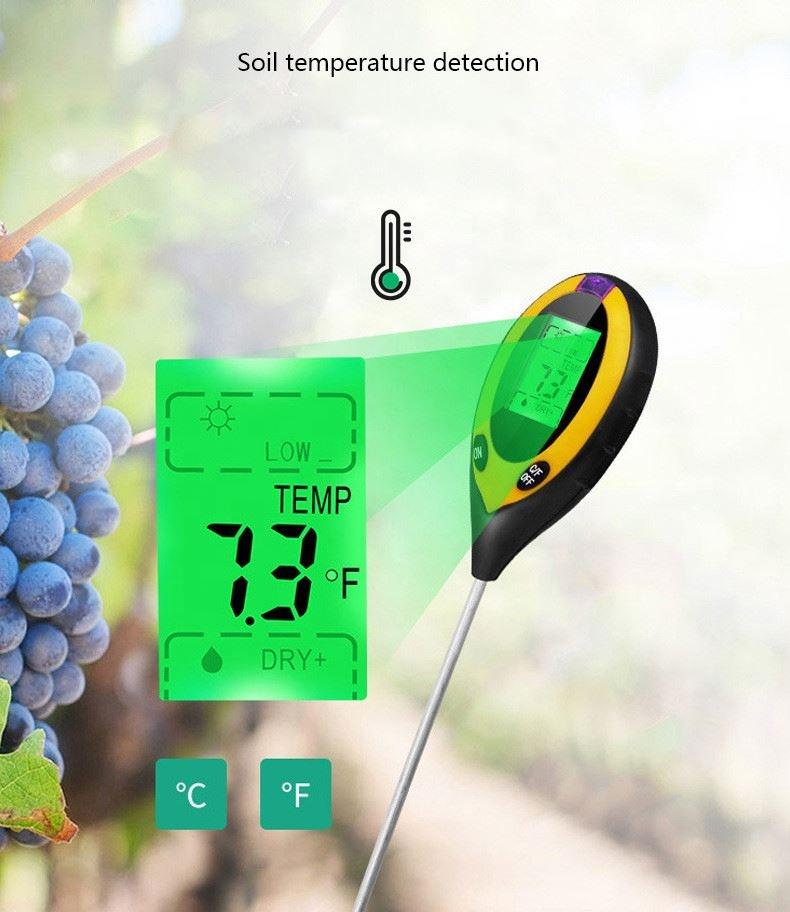 Factory Supply Soil Moisture Meter PH Light Testing Equipment 4 in 1 Soil Detector
