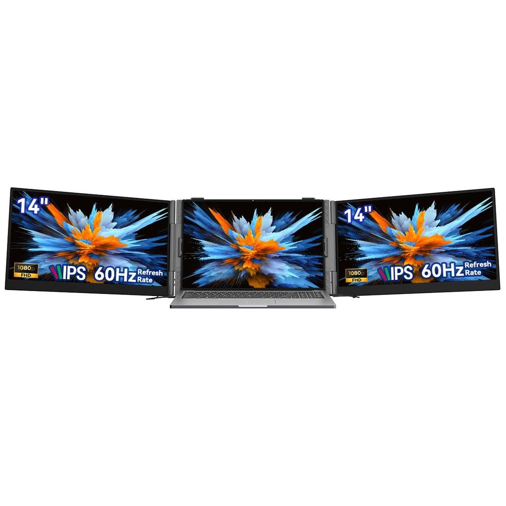 Blackview DCM6 14palcový monitor s duální obrazovkou, prodlužovač obrazovky notebooku, USB-C FHD 1080P přenosný monitor, IPS 60Hz externí monitor