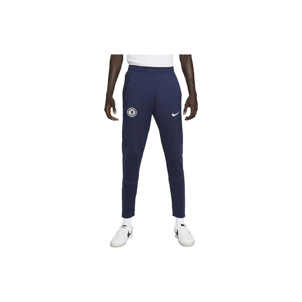 Nike Chelsea FC Strike Outdoor Leisure Training Knitted Sports Pants Men Pants Dark-Blue DJ8541-419