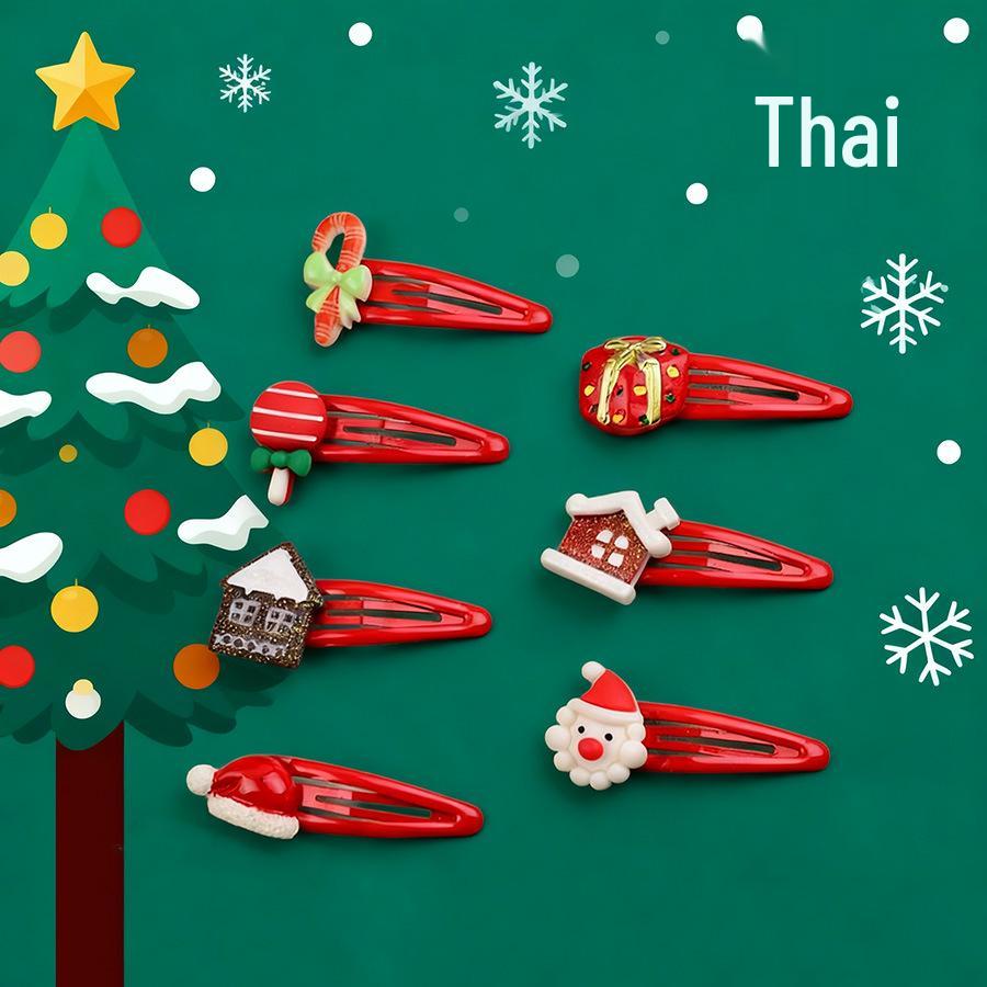 Christmas Red Series Hair Clips - Random Patterns & Accessories