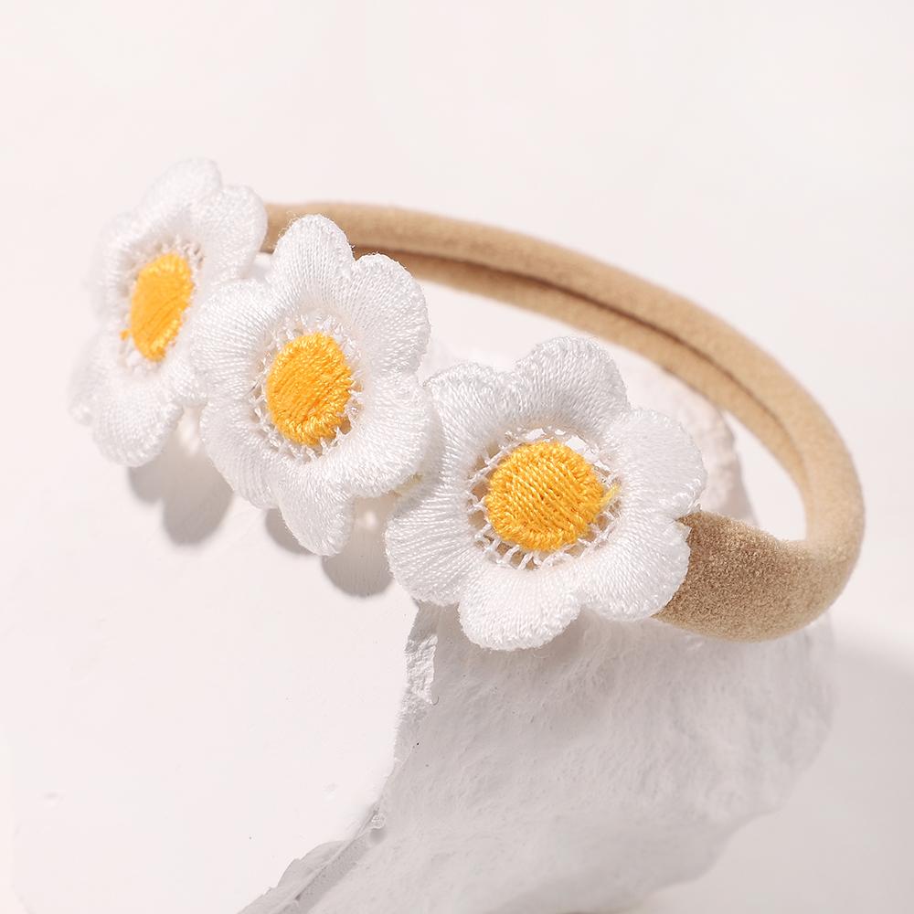 Cute Flowers Headband for Baby Girls Elastic Soft Newborns Butterfly Bows Hair Band Infant Hair Accessories