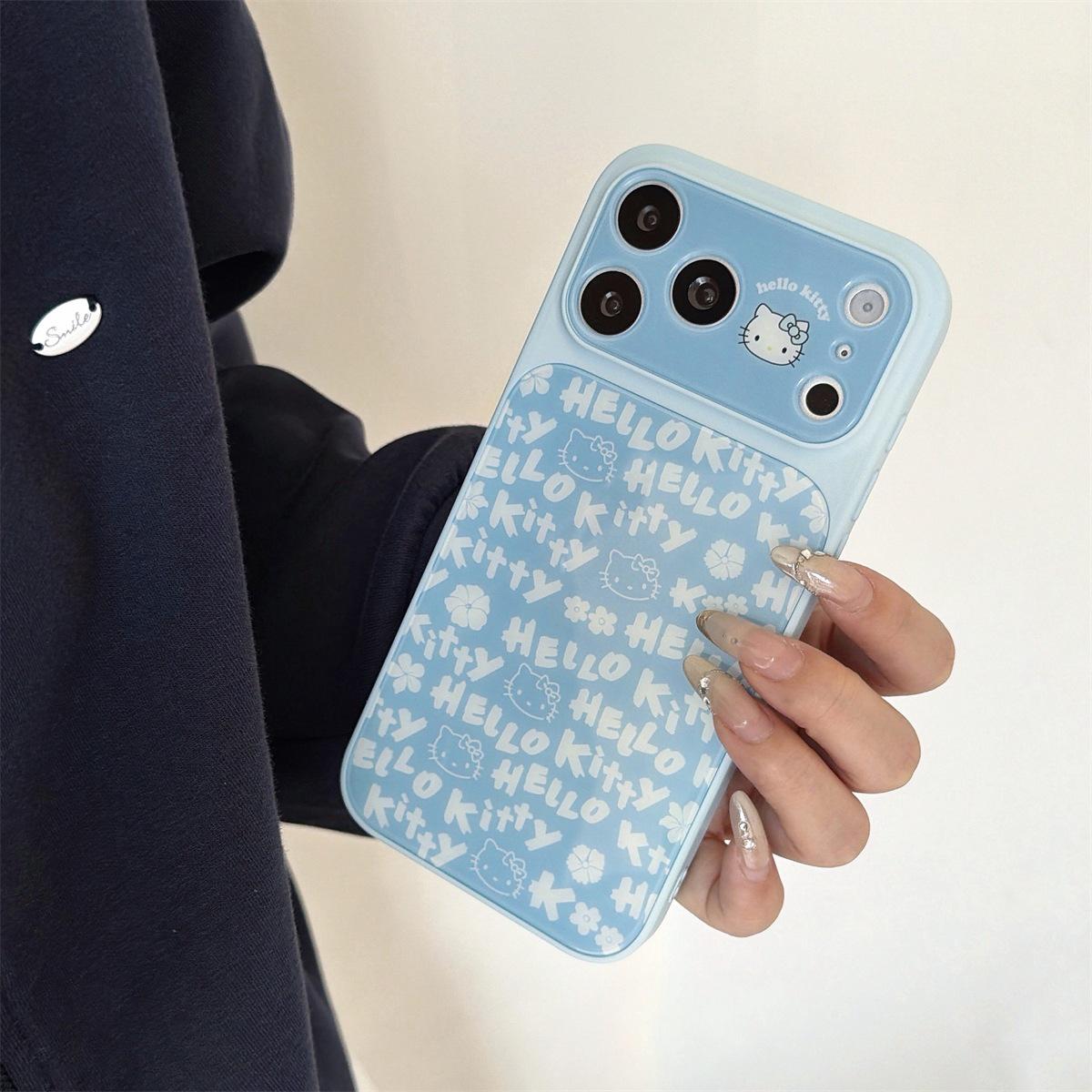 

Large Window KT Cat Drop Protection Case for iPhone 14/13/17/16/15 PROMAX iPhone 16 Pro
