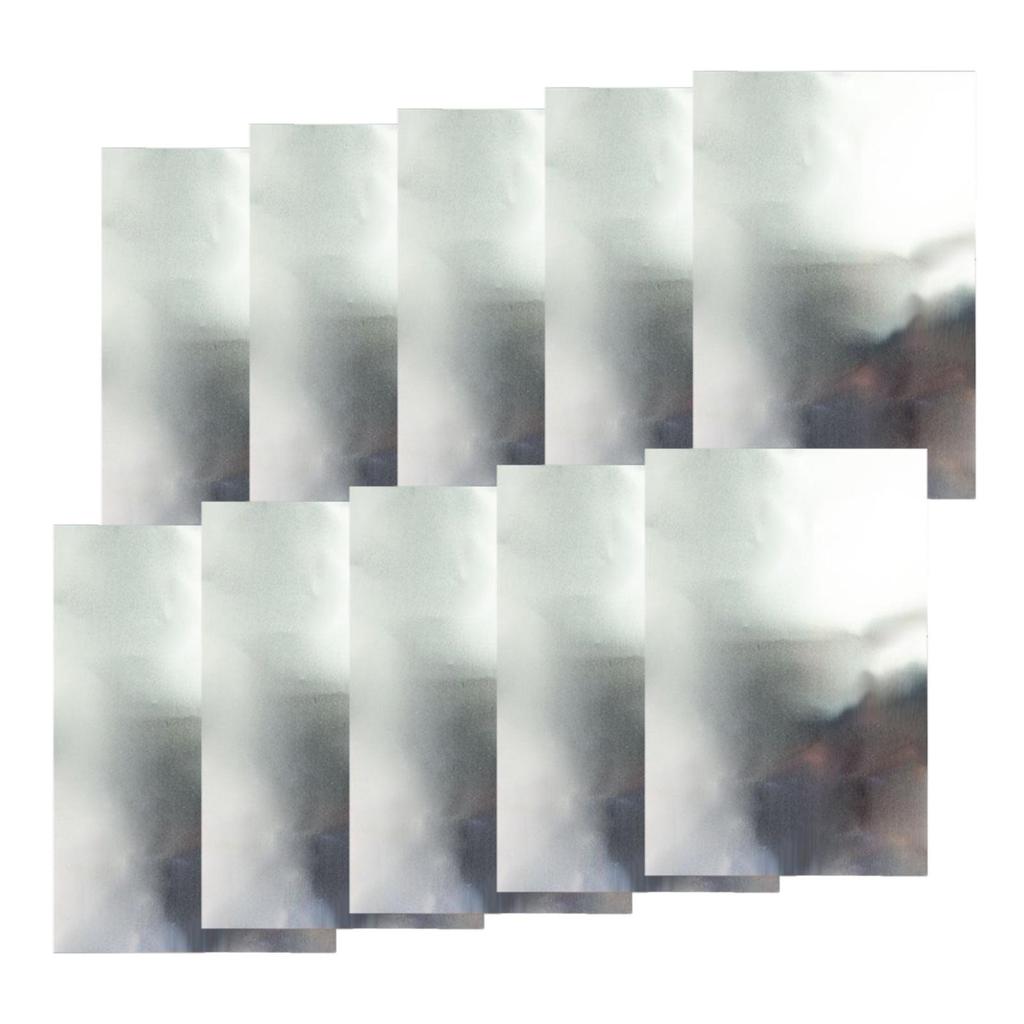 10x Folie Metallic Karton Metallic Papierbögen Reflektierendes Blatt Schimmerndes Papier für Poster Brief Scrapbooks Grußkarten