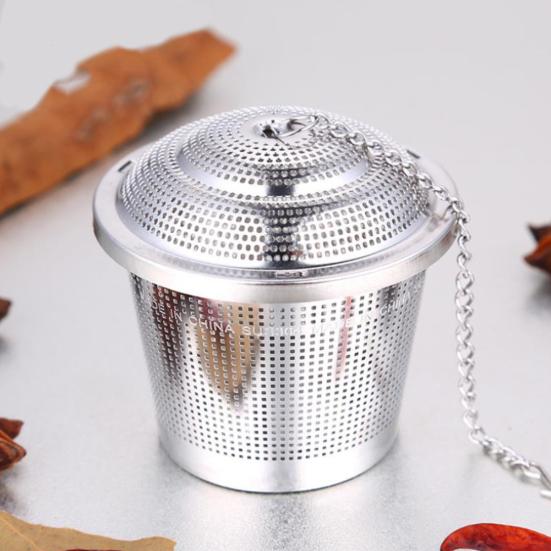 Stainless Steel Tea Medicinal Herbs Hot Pot Seasoning Infuser Strainer Steeper