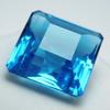 Lab-Created A++ Aquamarine Square Shape 30 Ct   Loose Gemstone