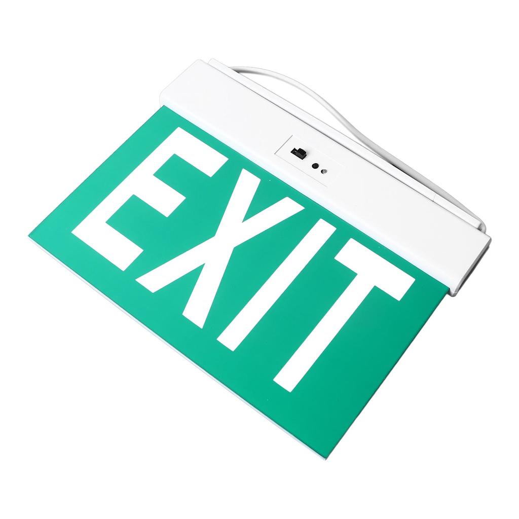 Led Emergency Exit Sign Acrylic Clear Eye Catching Exit Sign with Light for Building Camera Indoor Use AC85‑265V
