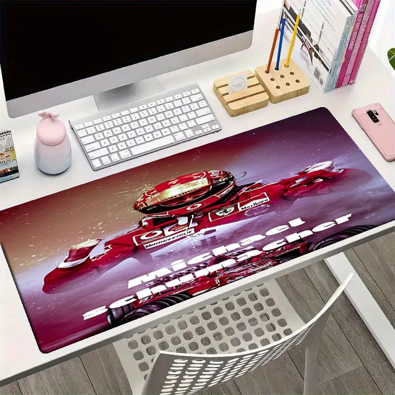 Michael Schumacher Motiv Mauspads, Rutschfeste Gummiunterseite, Multifunktionales Büro- & Wohnraumdekor, Perfekt zur Personalisierung des Arbeitsplatzes.