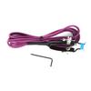 1.8m Tattoo Power Supply Silicone Clip Cord Tattoo Hook Line for Tattoo Machine (Purple)