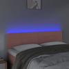 VidaXL Tête de Lit à LED Meuble de Chambre à Coucher Accessoire de Lit Double Tête de Cadre de Lit Intérieur Rose 3121805