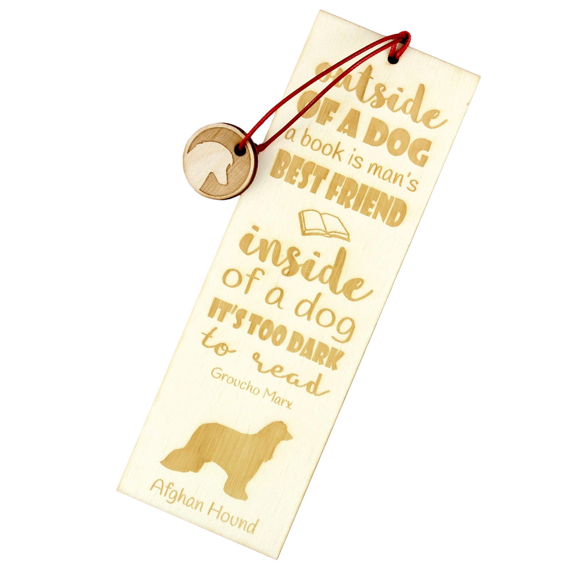 

Afghan Hound, Tazi - dog bookmark, personalized bookmark, gift for bookworm from Art-Dog brand