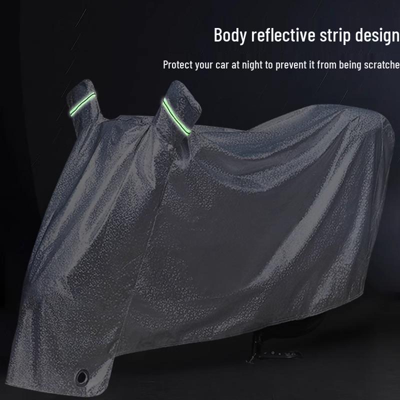 Universal Rainproof Car & Motorcycle Cover - Thick, Dustproof, Sunscreen Protection for Electric Cars