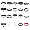 Unisex Adjustable Pu Leather Choker Punk Necklace Gothic Collar Neck Accessories