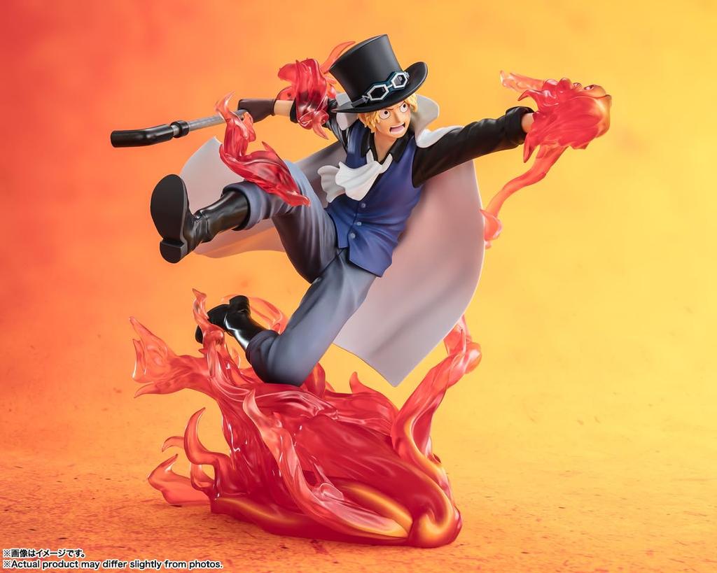 TAMASHII NATIONS Figuarts ZERO ONE PIECE [Super Heftiger Kampf] Sabo - Feuerfaust Schachmatt Turm - Ca.. 190 mm PVC & ABS lackierte komplette Figur