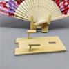 Wood Folding Fan Display Stands Pack of 2 Chinese Hand Fan Holder Rack Tabletop Display for Collectors and Enthusiasts