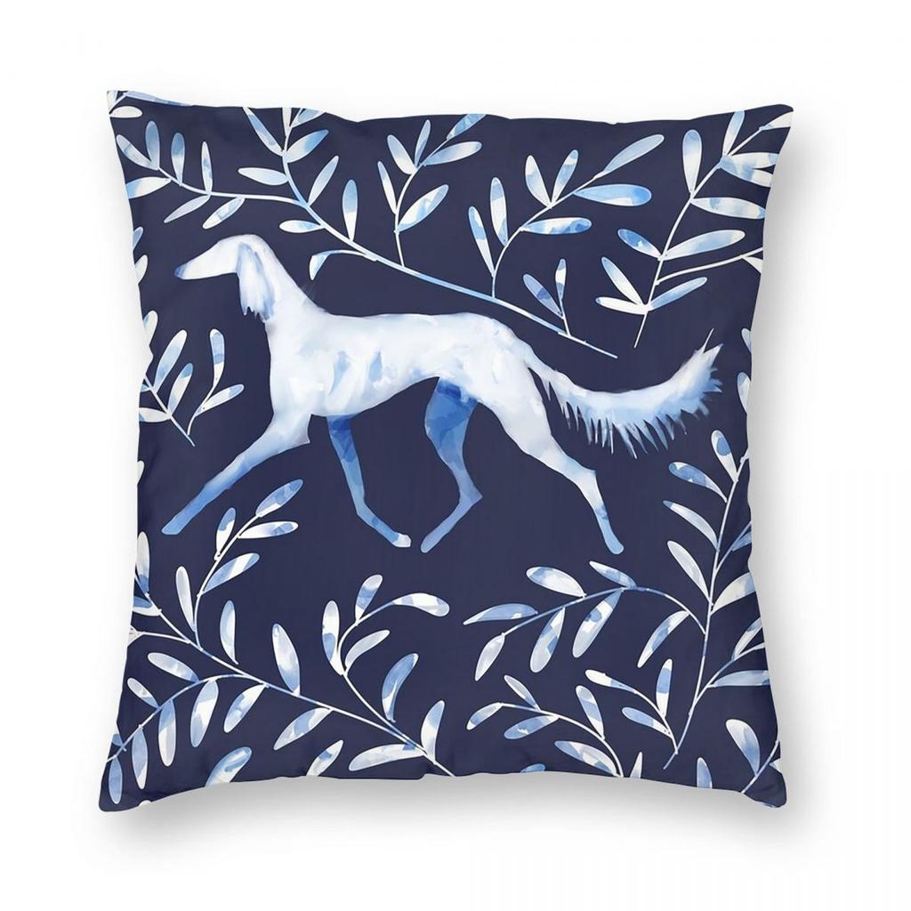 Greyhound Semaphore Whippet Sighthound Dog Square Pillowcase Pillow Cover Cushion Throw Pillow for Home Bedroom Car