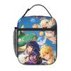 1 Piece For Students Food Container Knight Portable Pocket Genshin Impact Zipper Closure Aluminum Foil Food Pouch For Travel