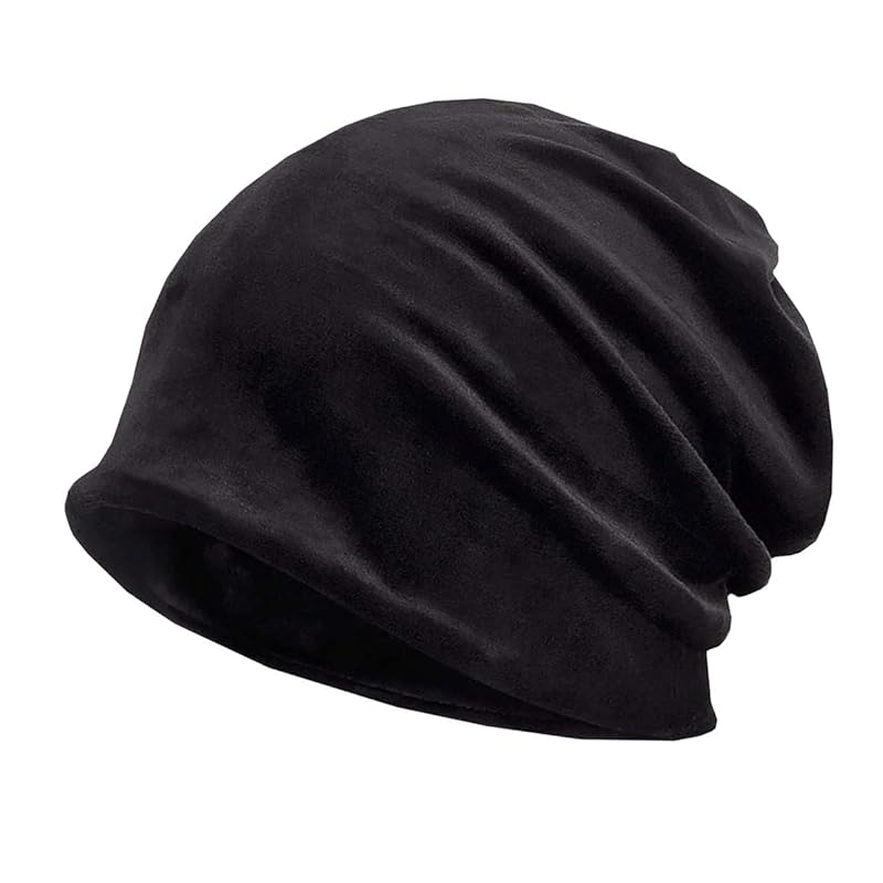 

[White Fang] шапка вязаная шапка 2way велюровая ткань утеплитель для шеи спортивная мужская CZ542 (черный)