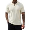 Men's Polo Shirt Short Sleeve Classic Fit Knit Collared Top Casual Comfortable Pullover