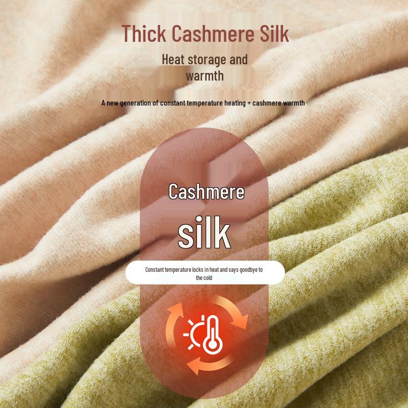 Women's German Seamless Cashmere-Silk Plus Velvet Warm Pants - Winter & Autumn School Uniform