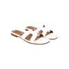 Shoetopia Women'S Block Heel Sandal/White /Eu37 / Uk4