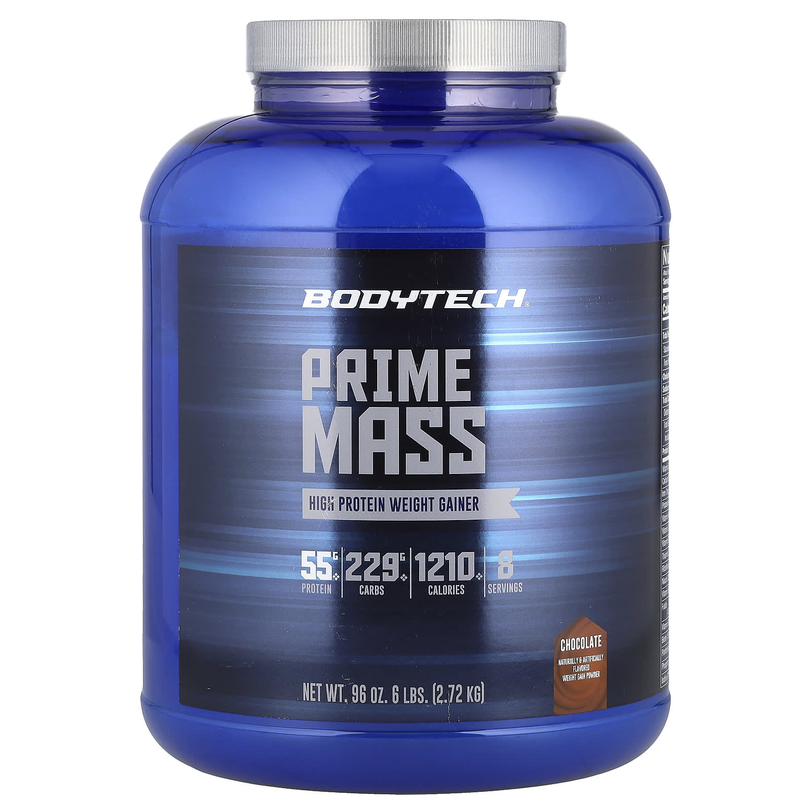 

Prime Mass, High Protein Weight Gainer, Chocolate, 2.72Kg(6Lbs)