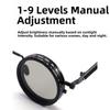 Round Anti-UV Sunglasses 9 Level Dimming Anti-UV Glasses Adjustable Dimming Sunglasses  Men Women