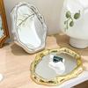 Creative Cosmetic Mirror Irregular Shape Living Room Table Decoration Cute Cloud Cosmetic Mirror Indoor Aesthetic Decoration