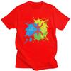 Amazigh Flag Splash Art Design Tshirt for Men Short Sleeves Leisure T Shirt Berber Proud Tifinagh Tshirts Pure Cotton Tee