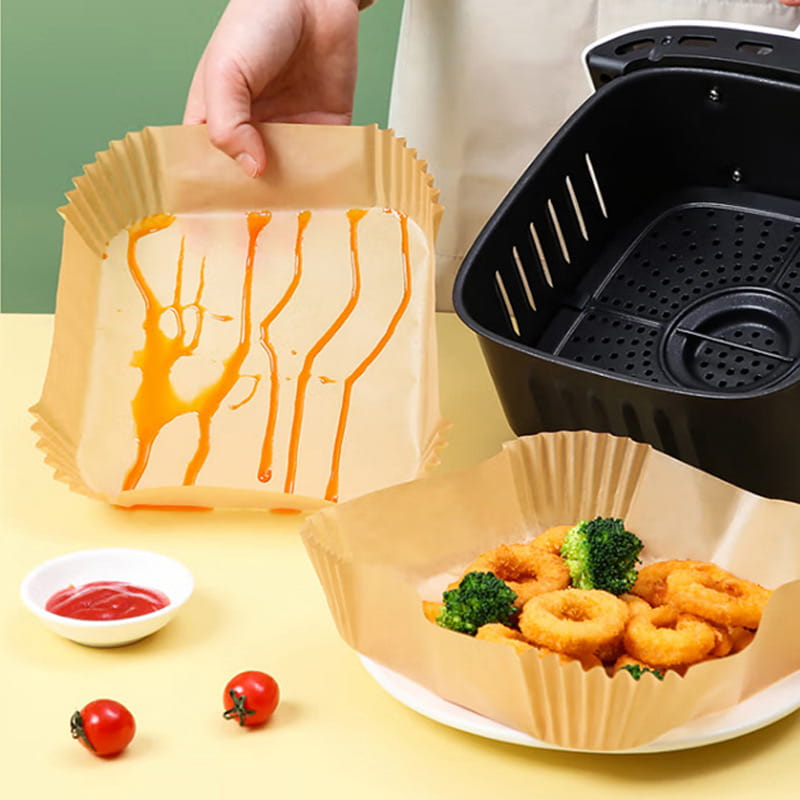 Wkłady Papierowe Do Frytkownicy Kwadratowe 16cm 100 Sztuk KLAUSBERG KB-7781