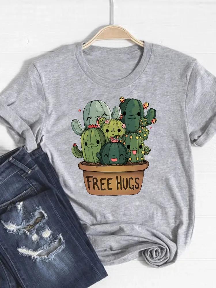 Womens Watercolor Love Heart Print Short Sleeve Tee Basic Clothing Summer Top Graphic Clothes Sweet Fashion Aesthetic Clothes