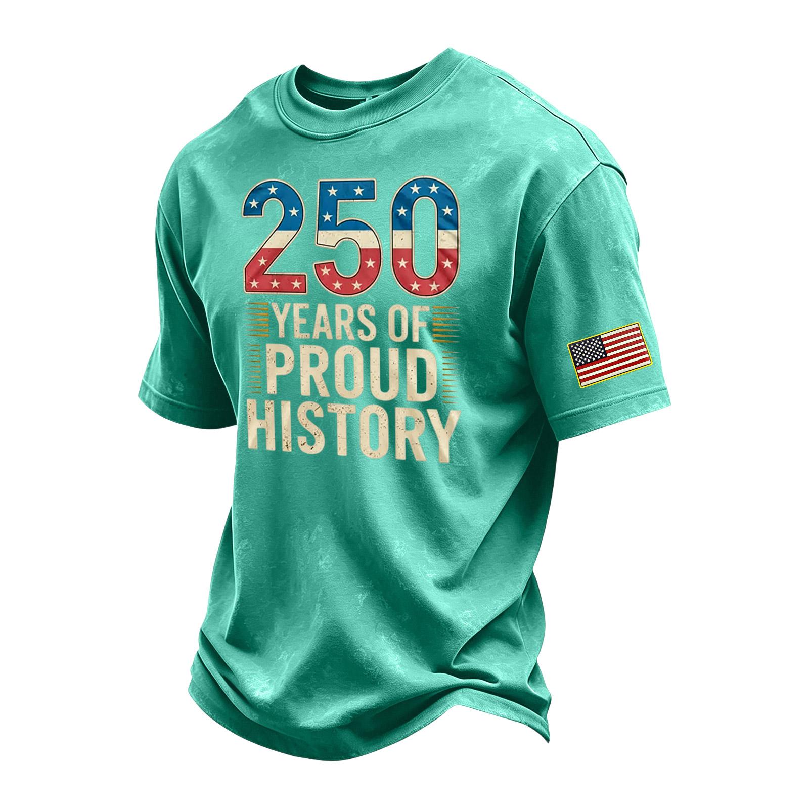 

Men s Vintage Washed Crew Neck Short Sleeve T Shirt with Independence Day Graphic Print Casual Fit Lightweight Fabric XXXXXL зелёный