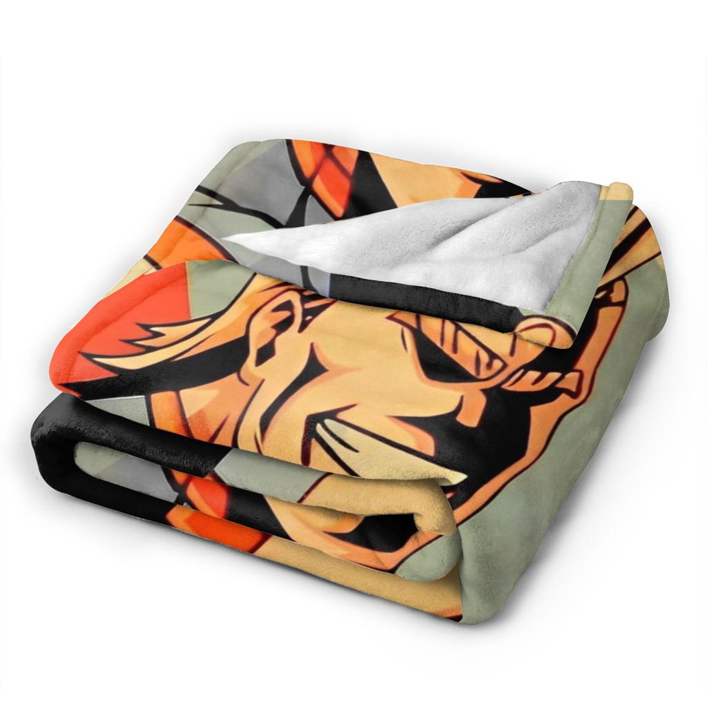 My Hero Academia All Might Blanket Japanese Anime Flannel Awesome Soft Throw Blanket for Chair Covering Sofa Decoration