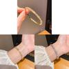 Kupfer Zirkon Kreis Quadrat Armband Mit Zirkonia Für Elegante Frauen