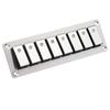 1PCS Boat-shaped Switch Brushed Aluminum Plate Multi-road Switch Panel 5-24V 16A Per Channel For Automobiles/ships/yachts