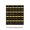 Classroom Pocket Chart Card Organizer Multipurpose Reusable Wall Hanging Storage Bag