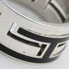 Used HERMES Ring Move ash EU#55.5 56 Silver925 7.8g Silver black Accessories